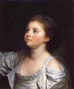 Jean-Baptiste Greuze A Girl Spain oil painting reproduction